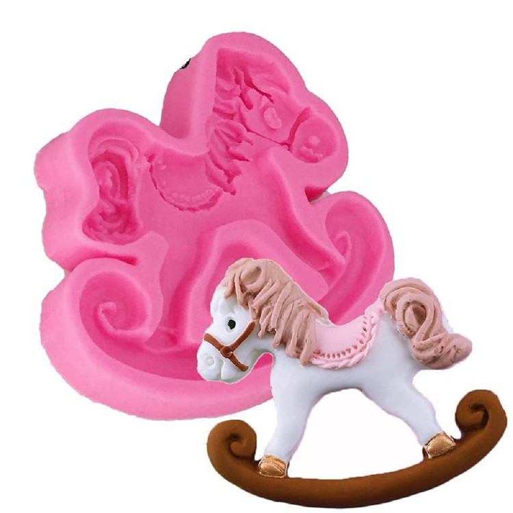 مولد سیلیکونی فوندانت اسب چوبی